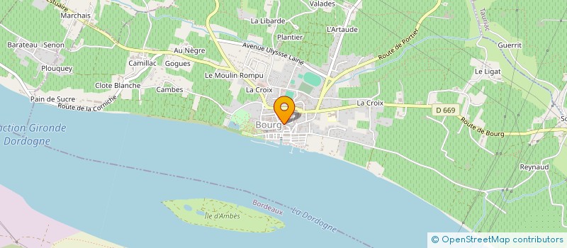 localisation de l'entreprise SCI BACHIR  SAINT-SEURIN-DE-BOURG