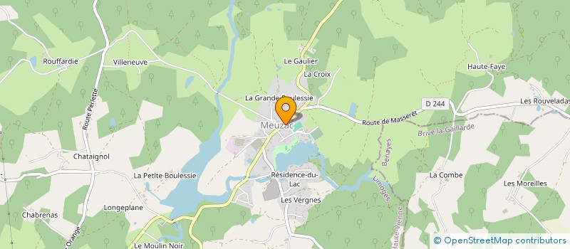 localisation de l'entreprise SCI BACHOU 87 à MEUZAC