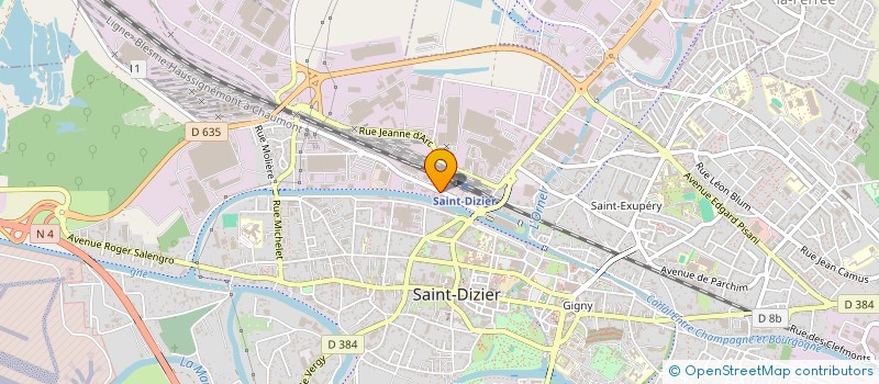 localisation de l'entreprise SCI BACI à SAINT-DIZIER