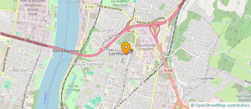 localisation de l'entreprise SCI BACI  LORMONT