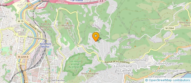 localisation de l'entreprise SCI BACIO à NICE