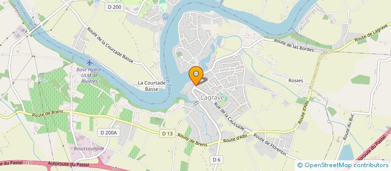 localisation de l'entreprise SCI BACIVER  LAGRAVE