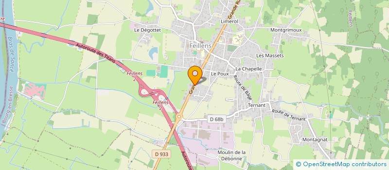 localisation de l'entreprise SCI BACKFLIP ONE  FEILLENS