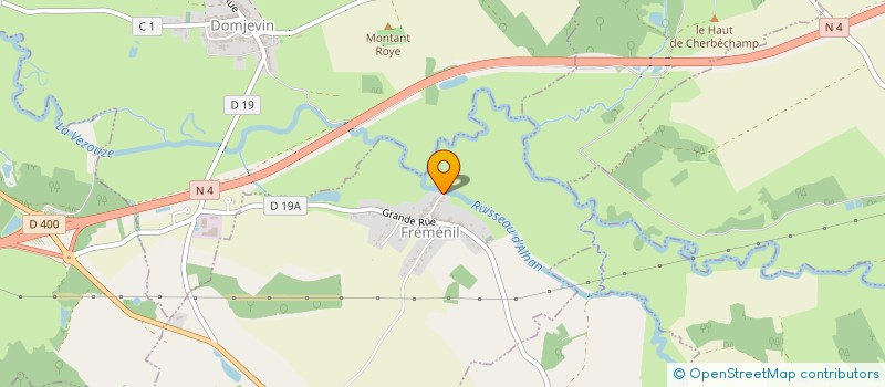 localisation de l'entreprise SCI BACKGAMMON  FREMENIL