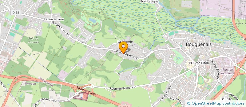 localisation de l'entreprise SCI BACLAGA à BOUGUENAIS