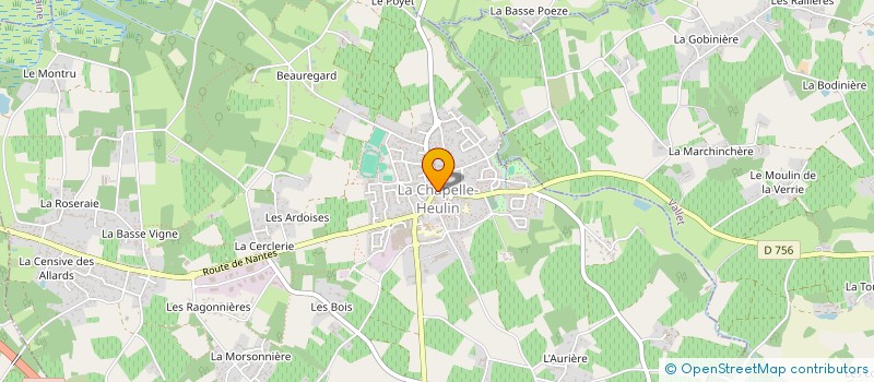 localisation de l'entreprise SCI BACO  LA CHAPELLE-HEULIN