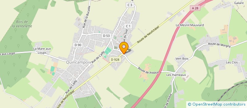 localisation de l'entreprise SCI BACON  QUINCAMPOIX