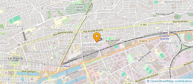 localisation de l'entreprise SCI BACOR  LE HAVRE