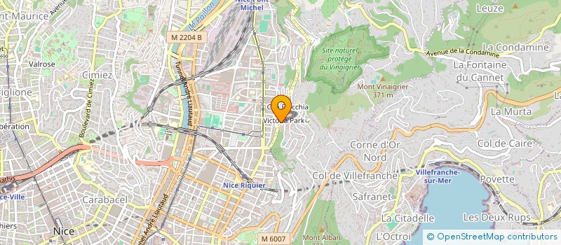 localisation de l'entreprise SCI BACORPORATE à NICE