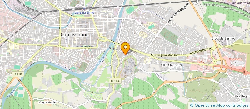 localisation de l'entreprise SCI BACOU à CARCASSONNE