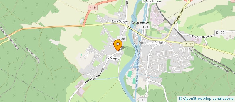 localisation de l'entreprise SCI BACS  PORT-SUR-SAONE