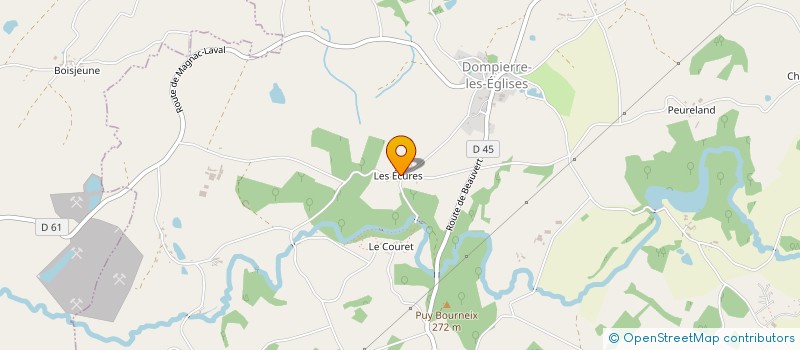 localisation de l'entreprise SCI BACTEROLUS  DOMPIERRE-LES-EGLISES