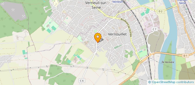 localisation de l'entreprise SCI BACVAL  VERNOUILLET