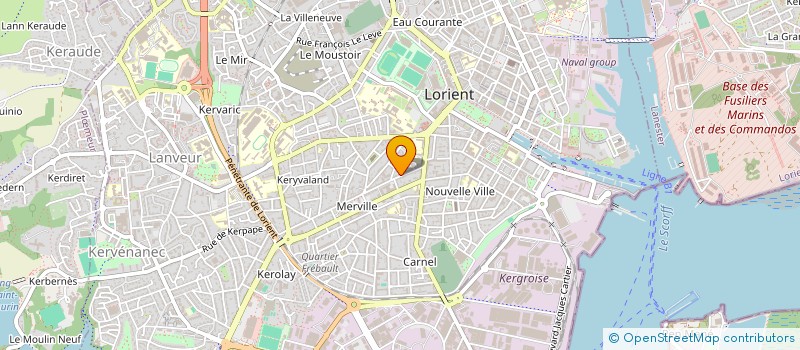 localisation de l'entreprise SCI BACY  LORIENT