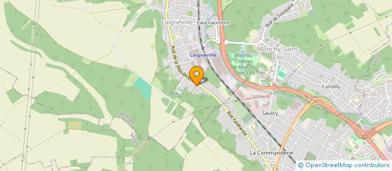 localisation de l'entreprise SCI BADALS  LAIGNEVILLE