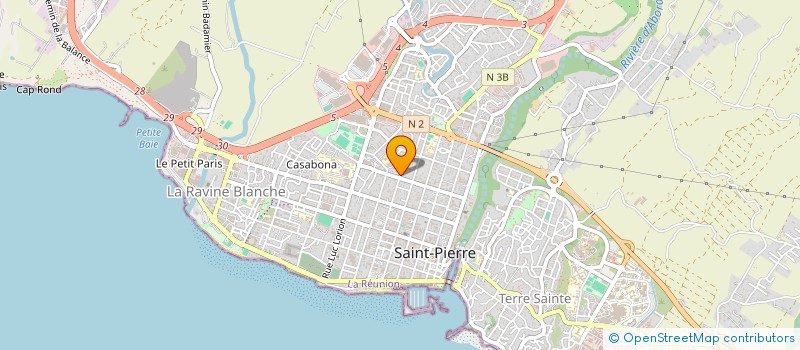 localisation de l'entreprise SCI BADAMIER à SAINT-PIERRE