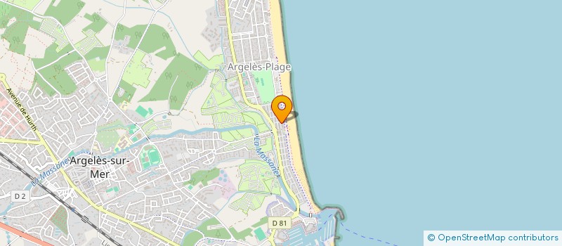 localisation de l'entreprise SCI BADB à ARGELES-SUR-MER