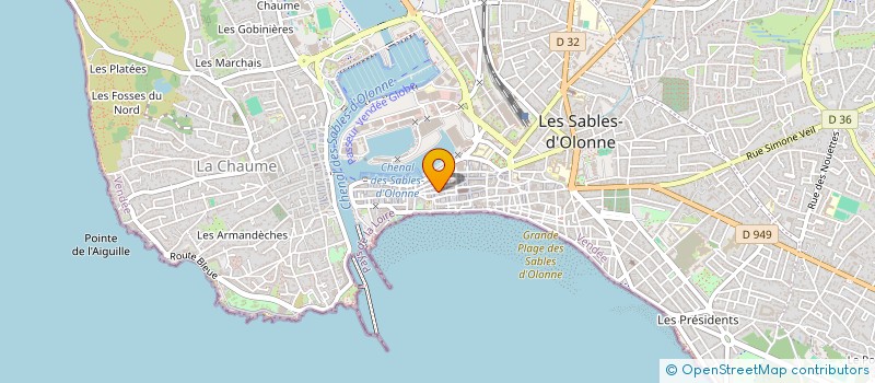 localisation de l'entreprise SCI BADCAT85 à LES SABLES D'OLONNE