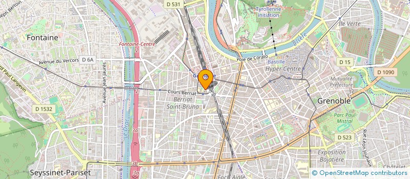 localisation de l'entreprise SCI BADE  GRENOBLE