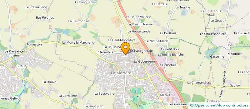 localisation de l'entreprise SCI BADEM  LA MEZIERE