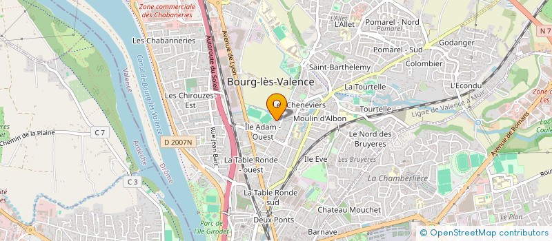 localisation de l'entreprise SCI BADER  BOURG-LES-VALENCE