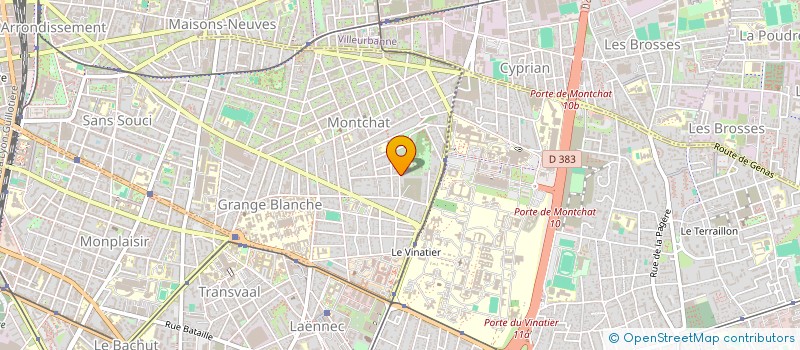 localisation de l'entreprise SCI BADET 74  LYON