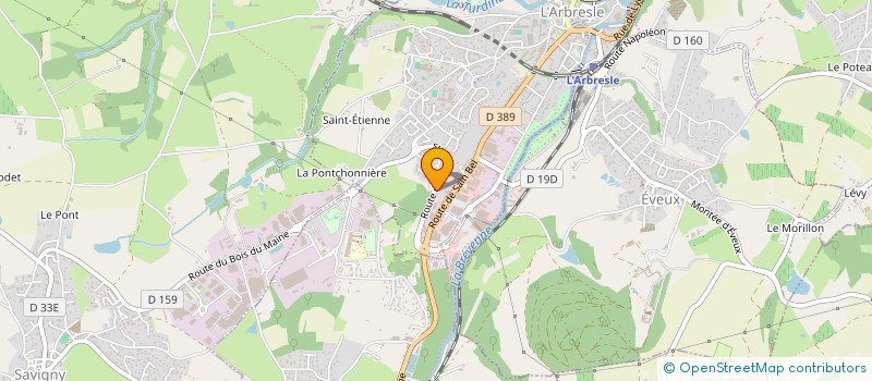 localisation de l'entreprise SCI BADGG  SAVIGNY