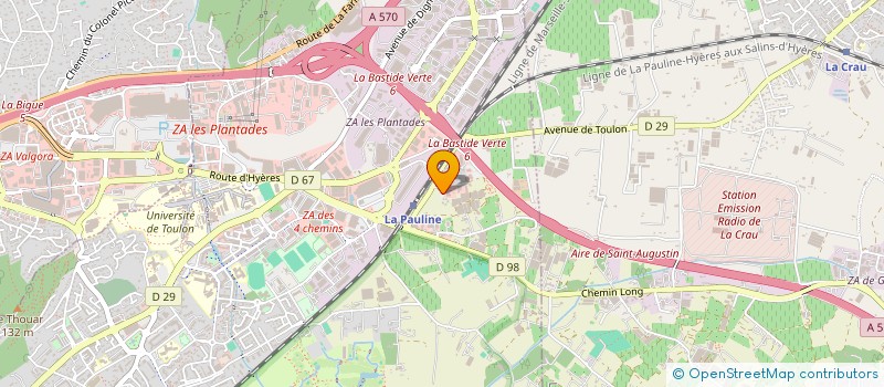 localisation de l'entreprise SCI BADI BEZZINA  LA GARDE