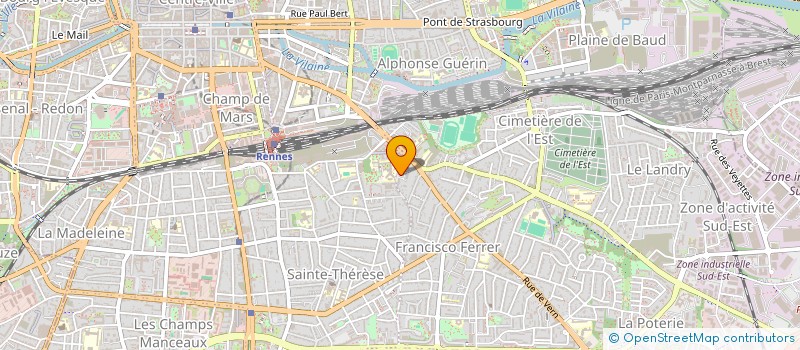 localisation de l'entreprise SCI BADIER  RENNES
