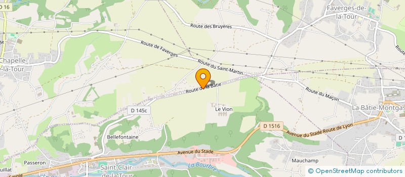 localisation de l'entreprise SCI BADIEU  LA TOUR-DU-PIN