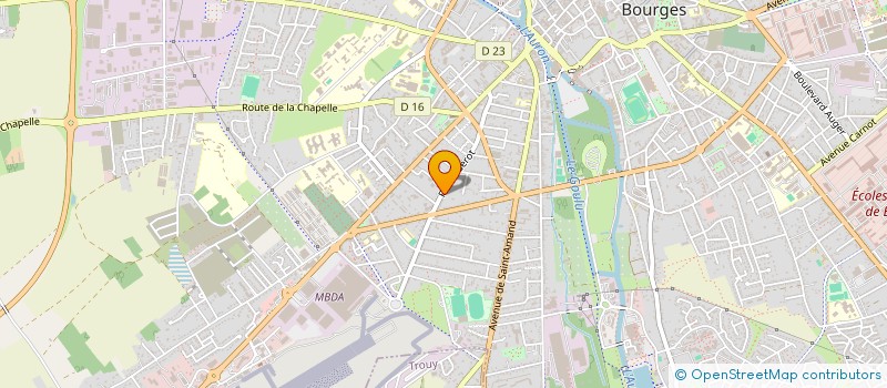 localisation de l'entreprise SCI BADJ  BOURGES