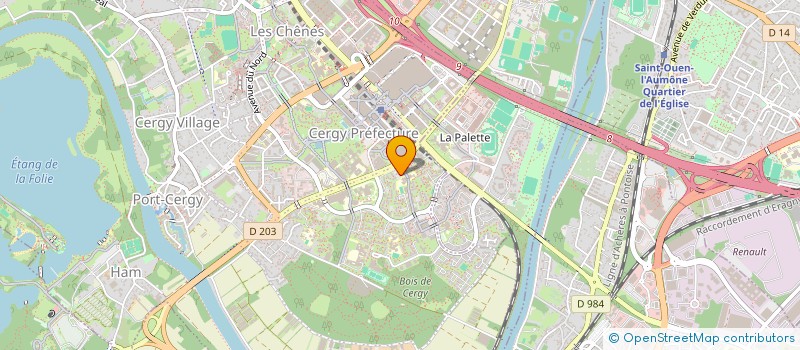 localisation de l'entreprise SCI BADJI DEVELOPPEMENT  CERGY