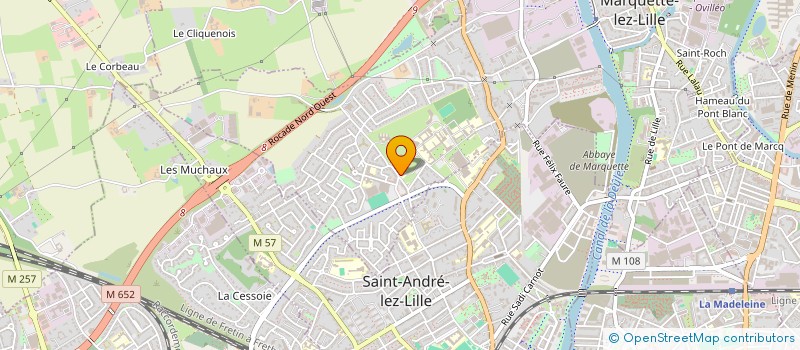 localisation de l'entreprise SCI BADJYMIER  MARQUETTE-LEZ-LILLE