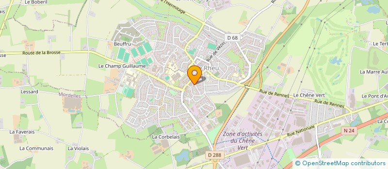 localisation de l'entreprise SCI BADMINTON  LE RHEU