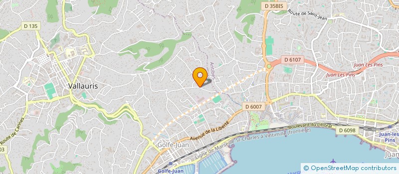 localisation de l'entreprise SCI BADO à VALLAURIS