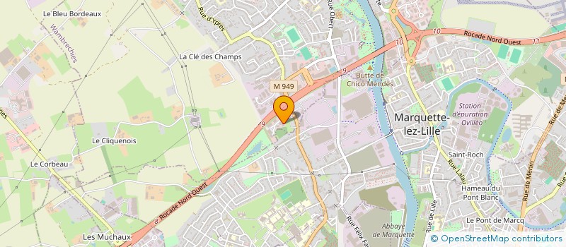 localisation de l'entreprise SCI BADOBRU  WAMBRECHIES