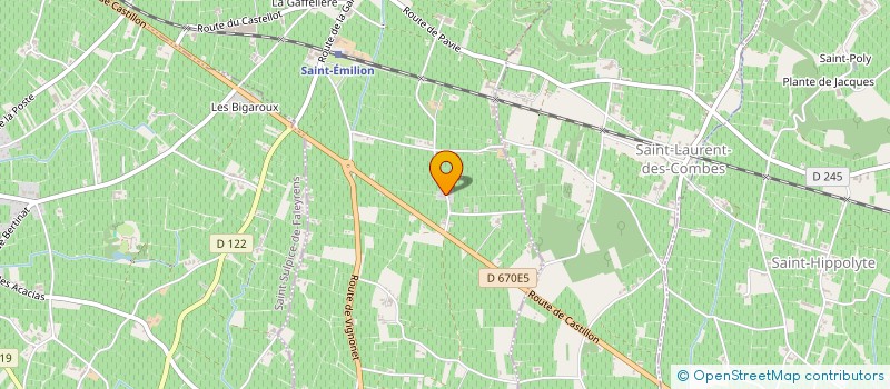 localisation de l'entreprise SCI BADON-GUERIN  SAINT-EMILION