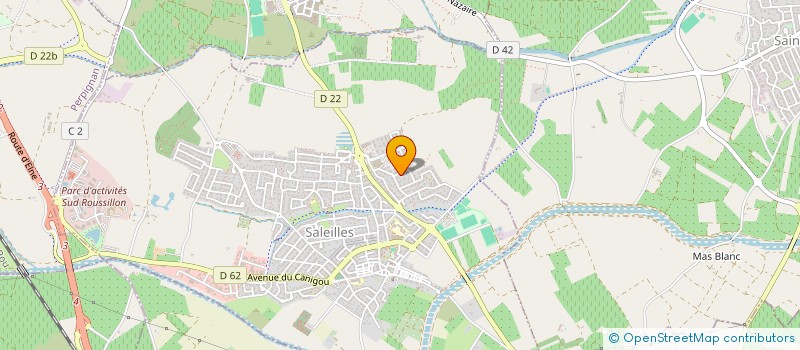 localisation de l'entreprise SCI BADRONE  SALEILLES