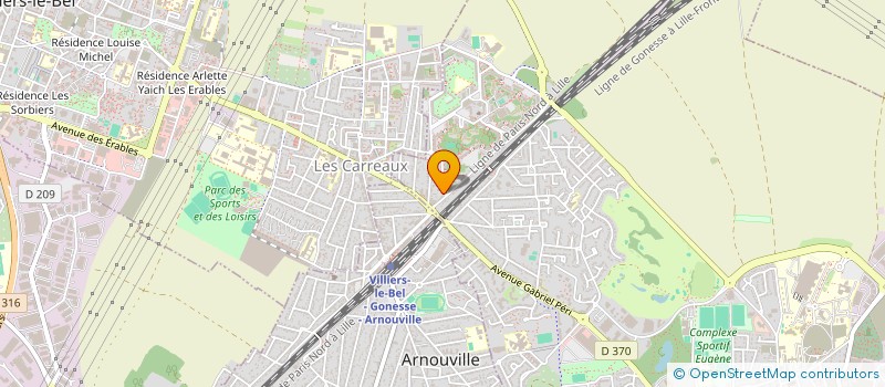 localisation de l'entreprise SCI BADY  GONESSE