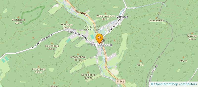 localisation de l'entreprise SCI BAERENTHAL  PHILIPPSBOURG