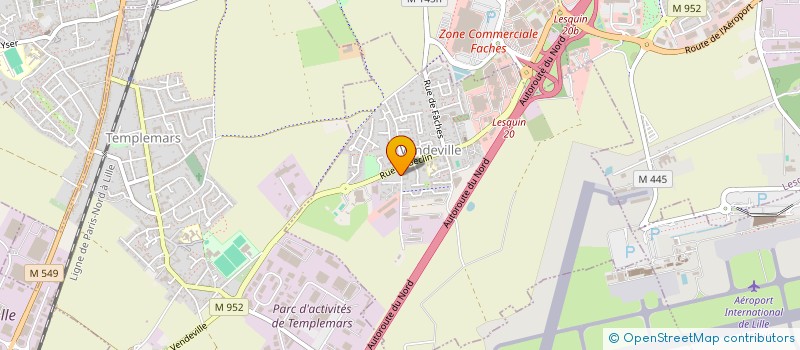 localisation de l'entreprise SCI BAEY MOREL  VENDEVILLE