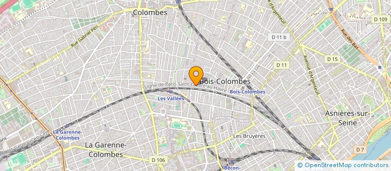localisation de l'entreprise SCI BAEZHOL à BOIS-COLOMBES