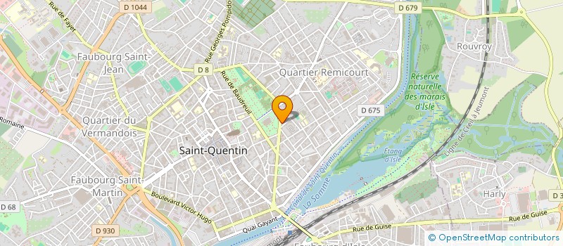 localisation de l'entreprise SCI BAFCAR à SAINT-QUENTIN