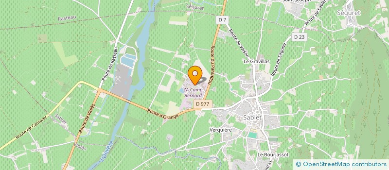 localisation de l'entreprise SCI  BAFFIE IBANEY  SABLET