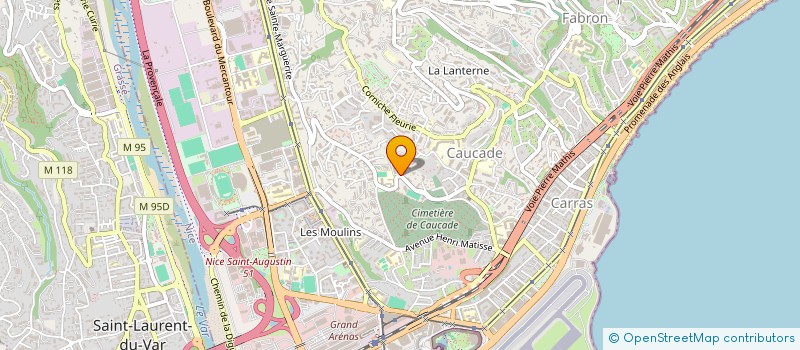 localisation de l'entreprise SCI BAFRACACE à NICE