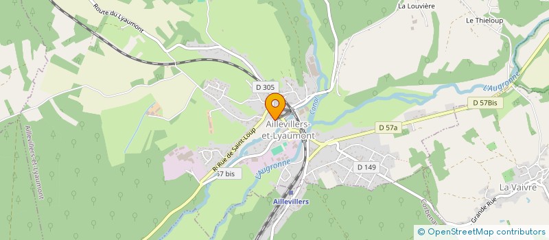 localisation de l'entreprise SCI BAG  AILLEVILLERS-ET-LYAUMONT