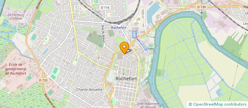 localisation de l'entreprise SCI BAG  ROCHEFORT