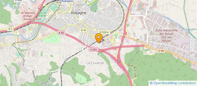 localisation de l'entreprise SCI BAGA à AUBAGNE