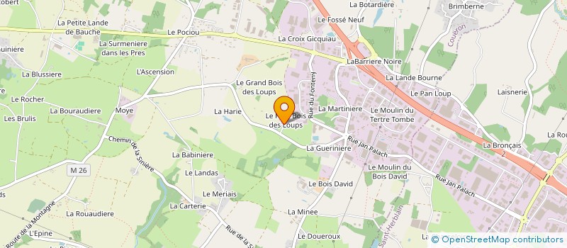 localisation de l'entreprise SCI BAGADEAL à COUERON