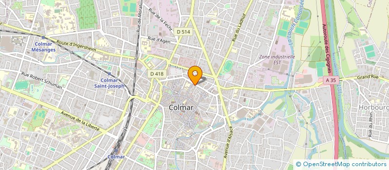 localisation de l'entreprise SCI BAGAJE  COLMAR